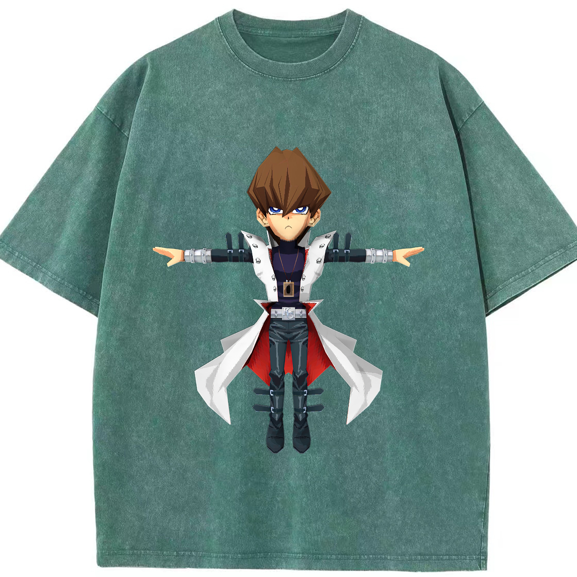 （画像用） 遊☆戯☆王 Yu-Gi-Oh! 綿100% ヴィンテージ風 半袖Tシャツ（フロントプリント）